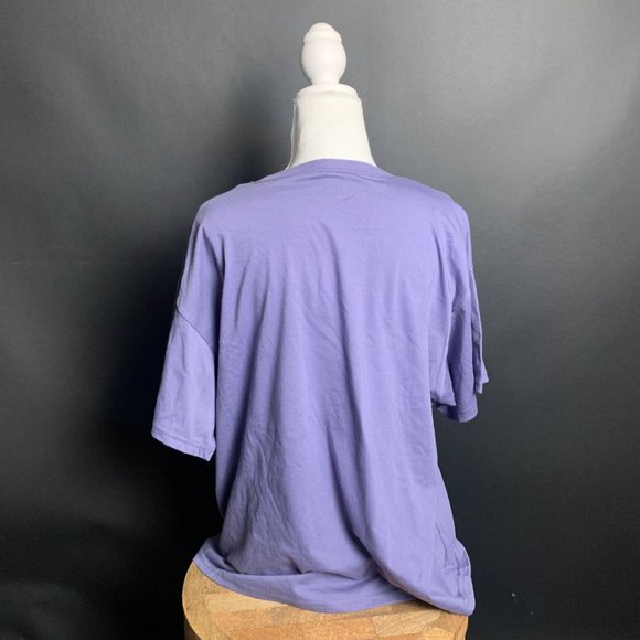 NWT Purple Hasta Siempre Graphic T-Shirt - Picture 3 of 3
